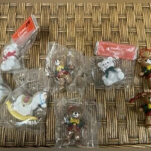 Vintage Christmas Napco ornaments Ceramic Bears
Rocking Horse new